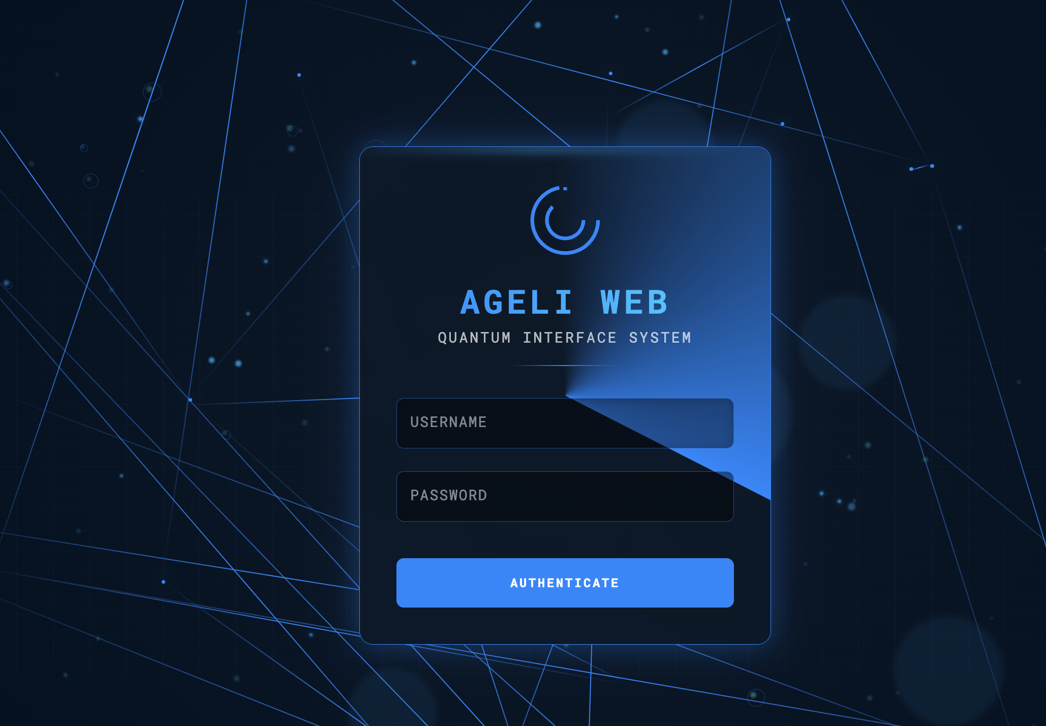 Ageli Web - Quantum Login System