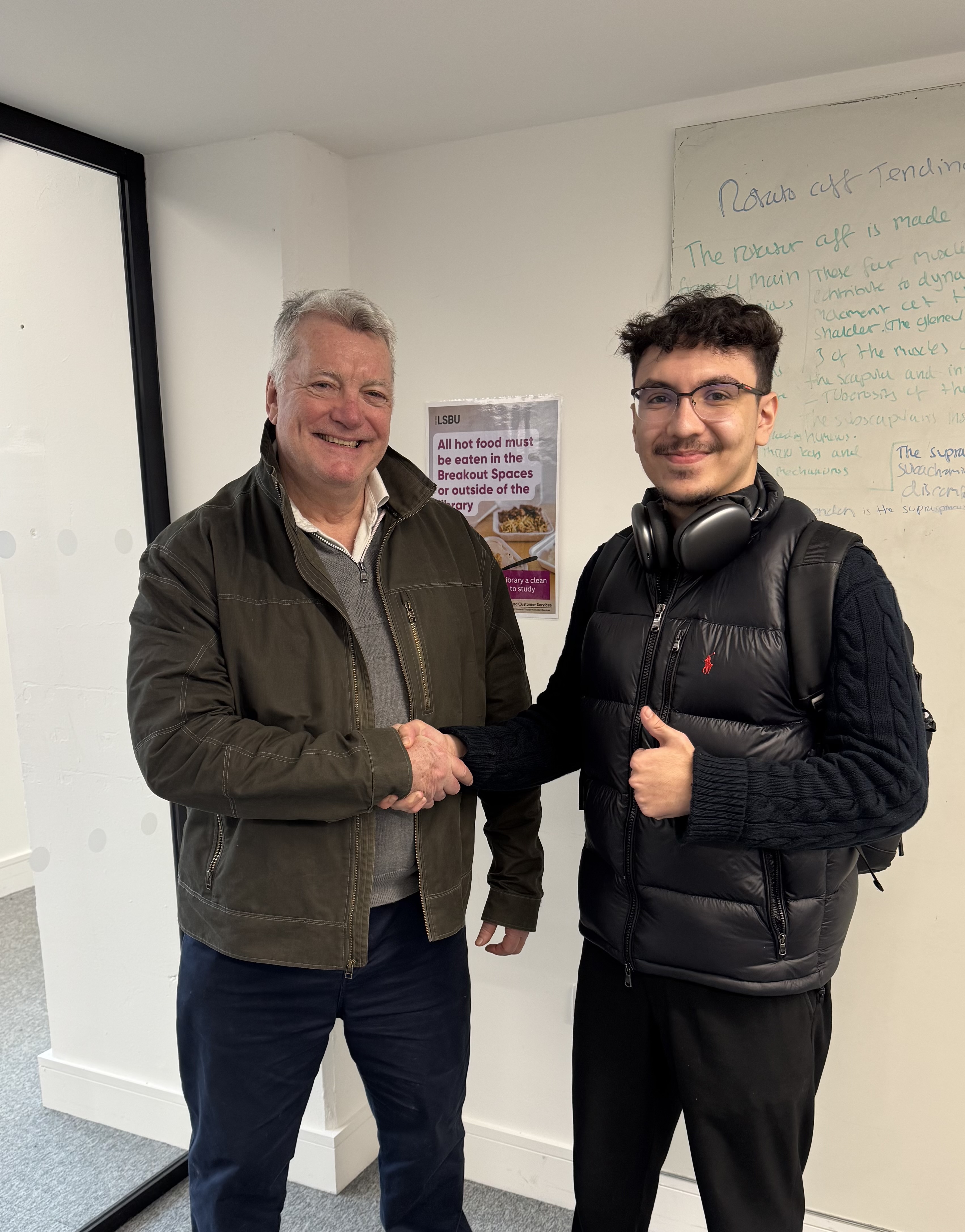 Mohammed with Julian Knott