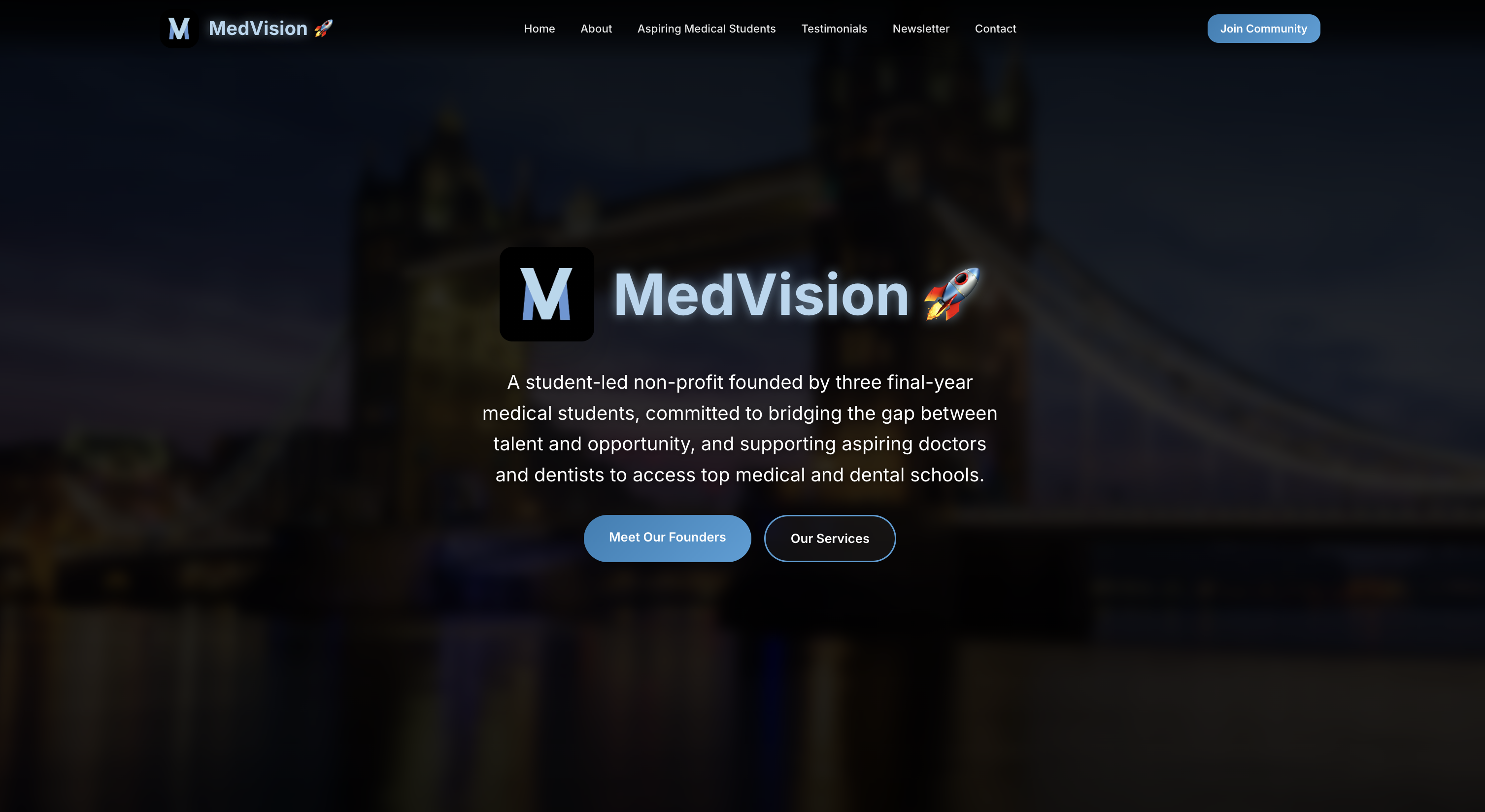 MedVision – Medical Education Non-Profit Website
